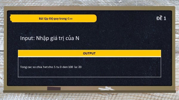 Input và Output ví dụ 1