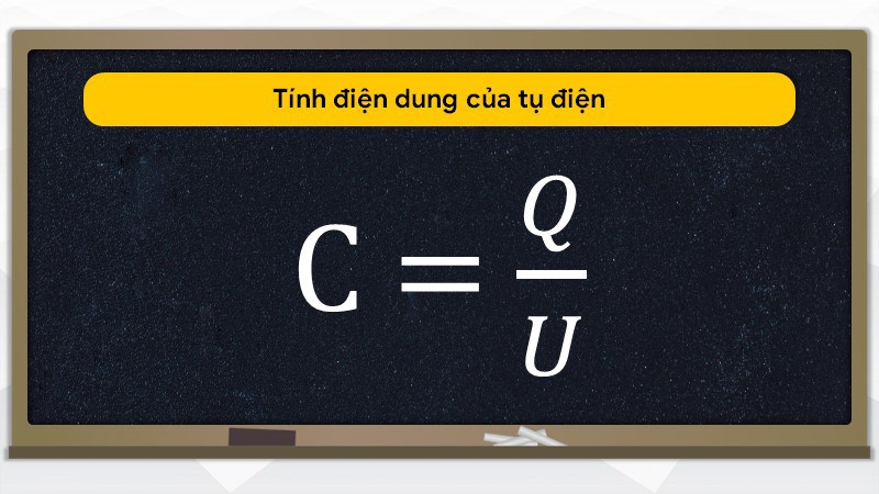 Tính điện dung của tụ điện