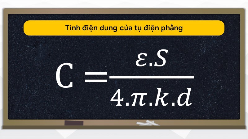 Tính điện dung của tụ điện phẳng