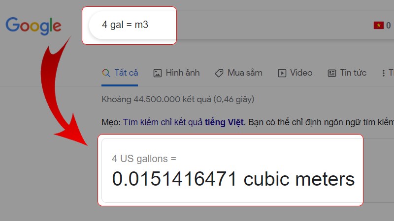 Bạn truy cập vào trang chủ Google và gõ vào ô tìm kiếm