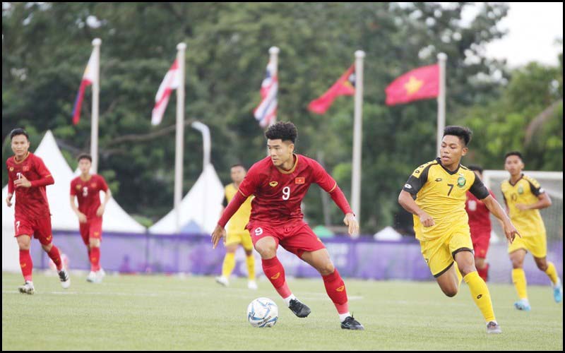 Hà Đức Chinh đã lập được cú Poker trong trận U22 Việt Nam gặp U22 Brunei SEA Games 2019