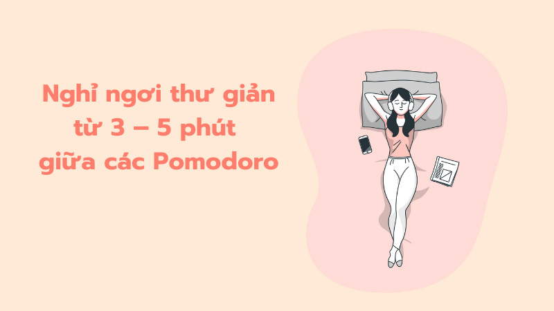 Nghỉ ngơi một thời gian ngắn để nạp năng lượng cho bản thân.