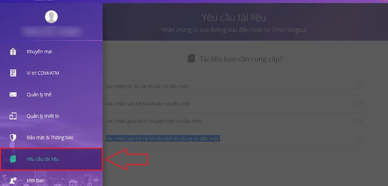 Yêu cầu tài liệu