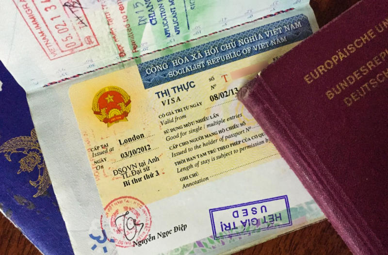 Thị thực có rất nhiều ký hiệu