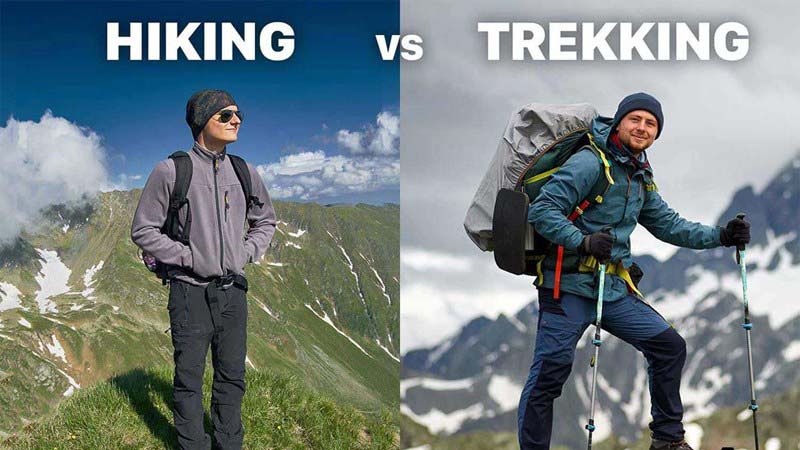 So sánh với loại hình Hiking