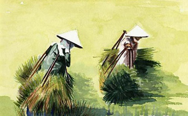 Tú Xương đã phác họa một vài nét rất chân thực và cảm động về hình ảnh bà Tú