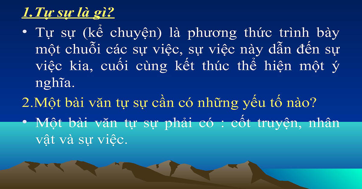 Văn tự sự là gì? Đặc điểm, Yêu cầu và Cách làm văn tự sự