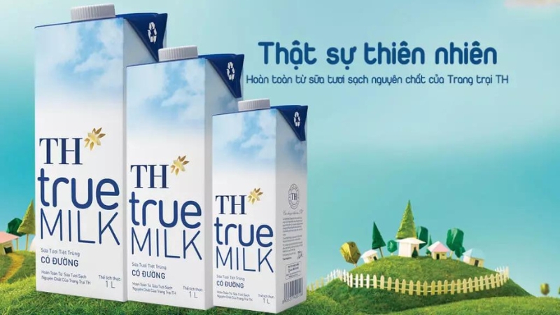 Slogan của thương hiệu TH True Milk