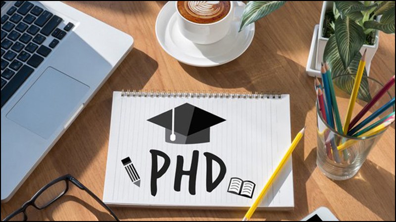 PhD là từ viết tắt của cụm từ tiếng Anh Doctor of physolophy 