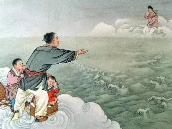 Vương Mẫu vạch ra sông Ngân Hà để chia cắt hai người