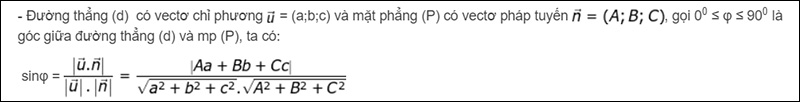 Tìm hiểu về góc giữa đường thẳng với mặt phẳng