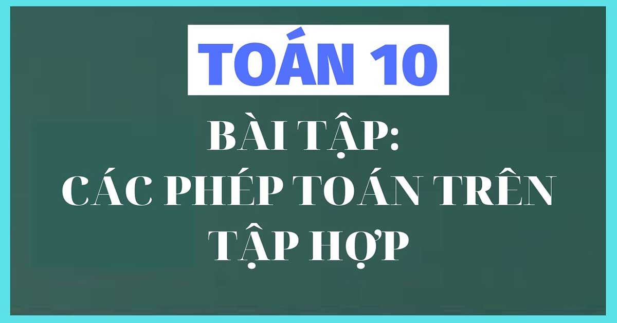 các phép toán tập hợp