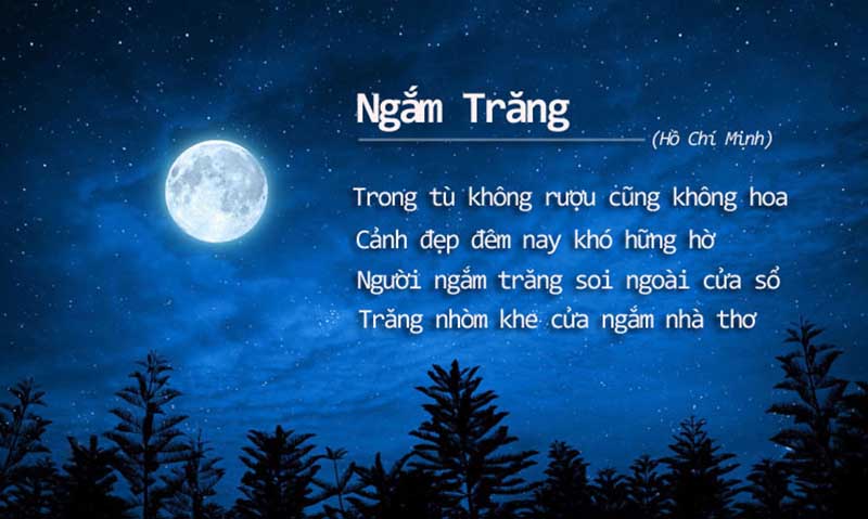 Phân tích hình ảnh ánh trăng trong thơ Bác qua một số tác phẩm