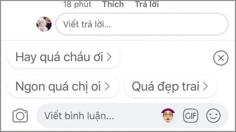 Gợi ý cmt trên Facebook
