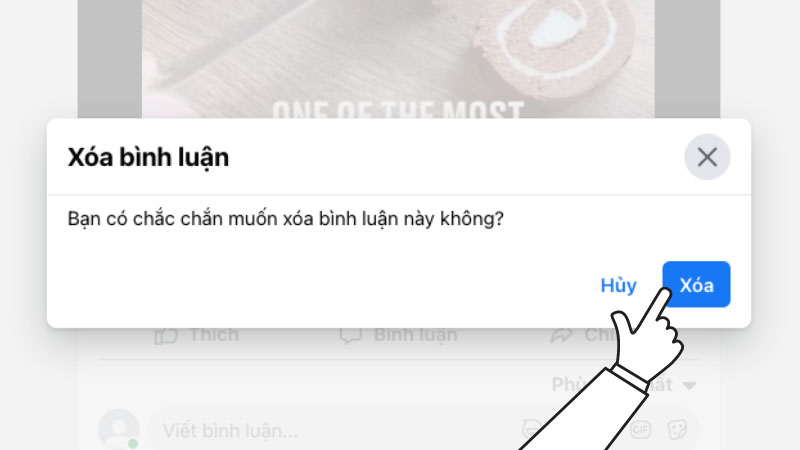 Xác nhận xoá cmt