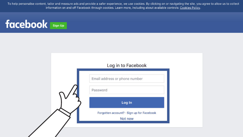 Đăng nhập vào Facebook của bạn