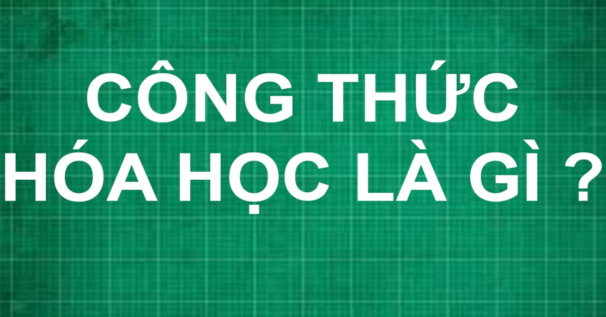 công thức hóa học