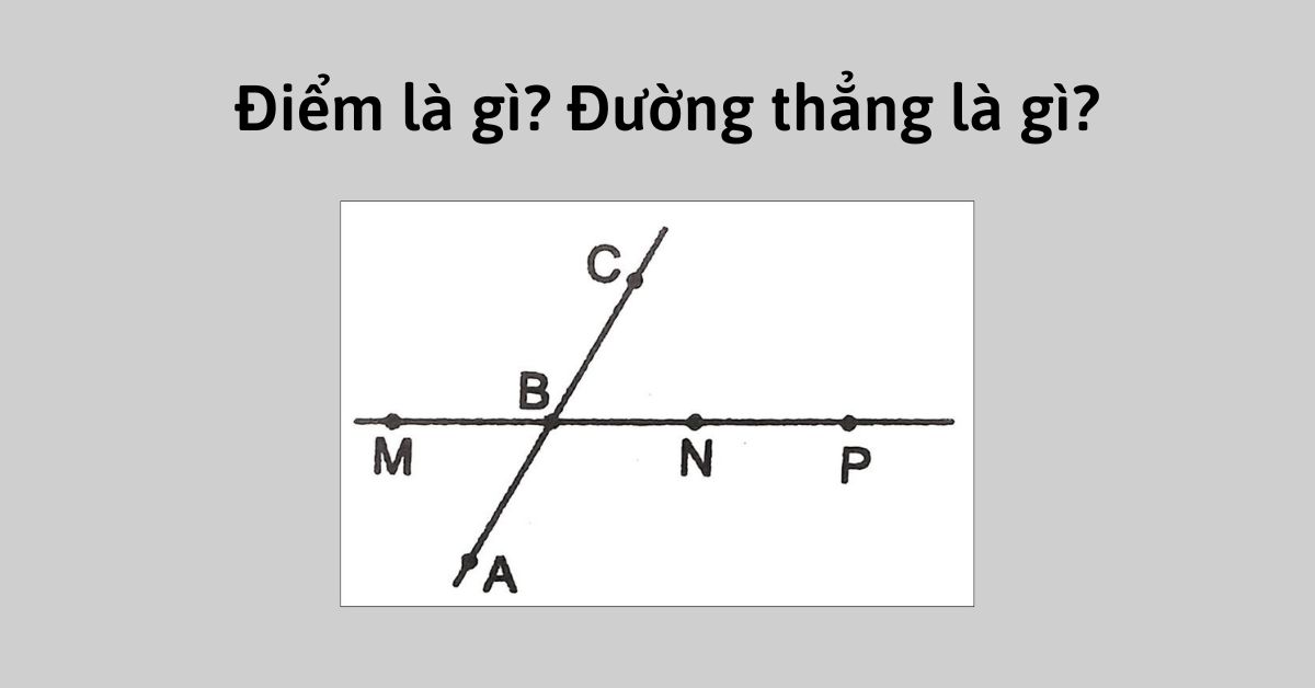 Điểm là gì? Đường thẳng là gì? Mối quan hệ giữa điểm và đường thẳng