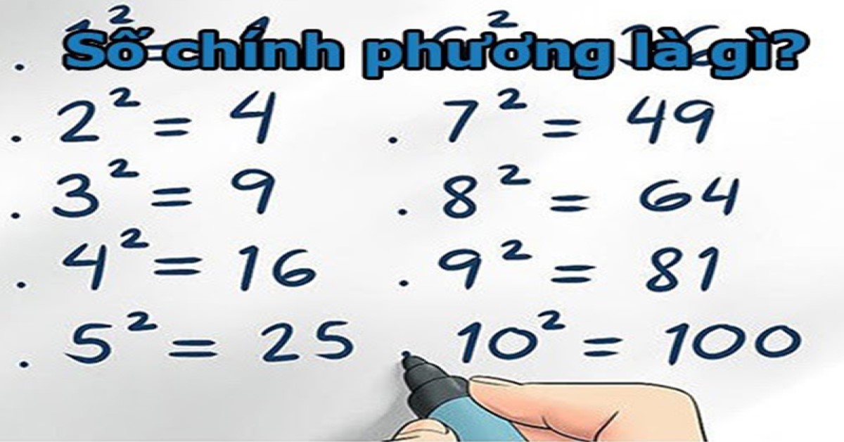 số chính phương là gì lớp 6