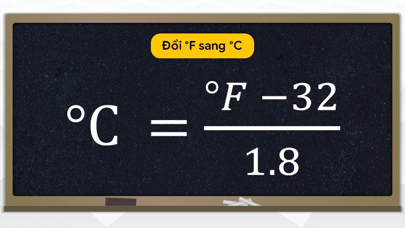 Đổi độ F sang độ C