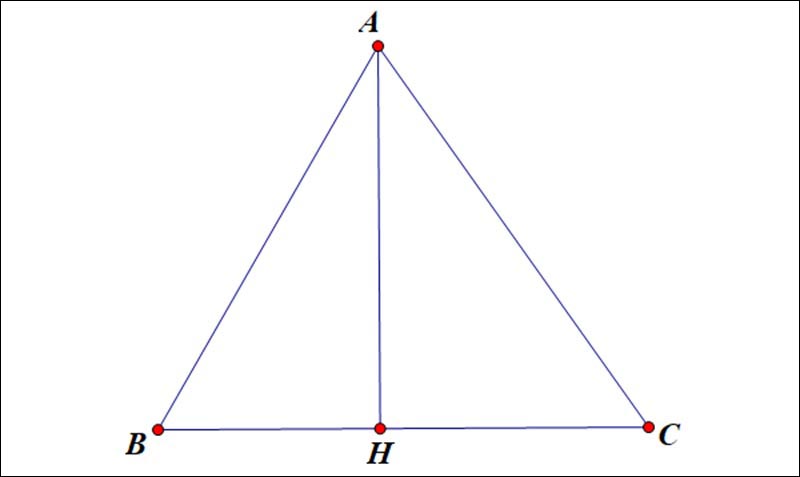 Tính chất đường cao trong tam giác cân