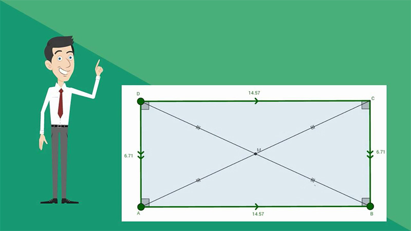 Bài tập tính diện tích hình chữ nhật