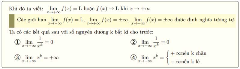 Bài tập giới hạn hàm số