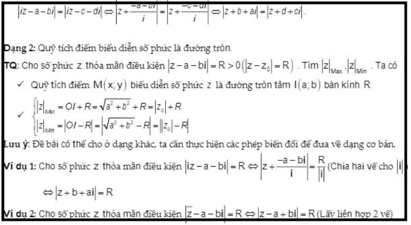 Một số dạng đặc biệt cần lưu ý: