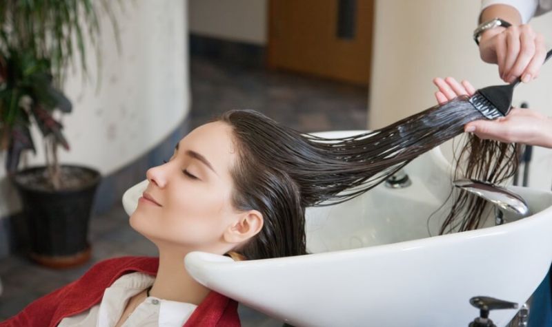 Phủ trực tiếp Keratin lên tóc
