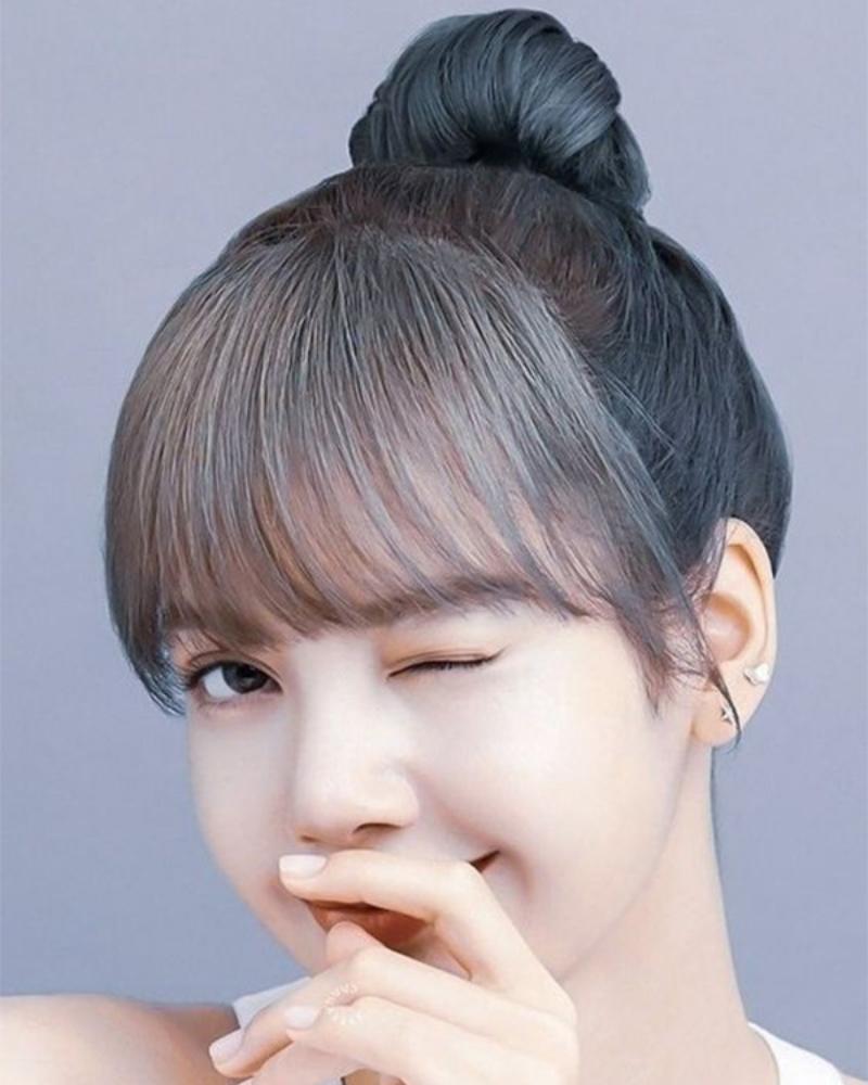Tóc mai thưa đẹp búi cao