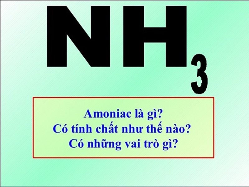 Ứng dụng của amoniac