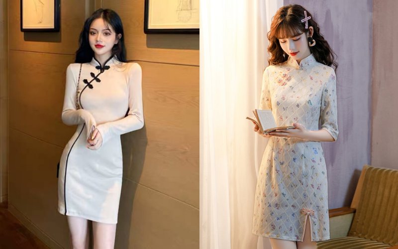 Các kiểu tay áo sườn xám