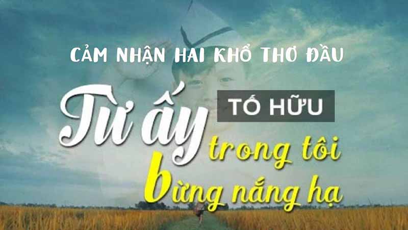 Cảm nhận 2 khổ thơ đầu bài Từ ấy của tác giả Tố Hữu