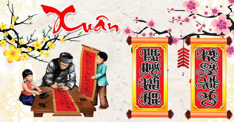 Ông Đồ già quen thuộc hiện lên trong khổ thơ đầu