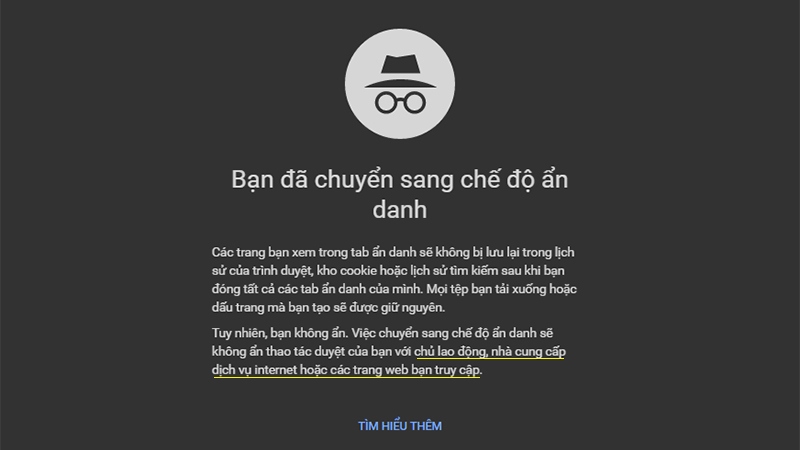 Công dụng của chế độ ẩn danh