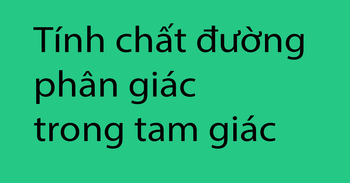 đường phân giác là gì