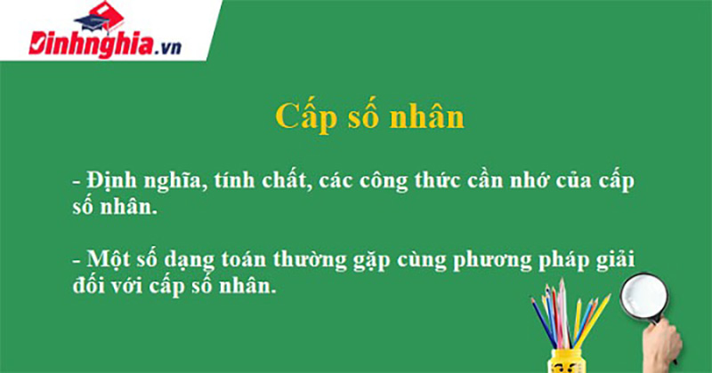 Tìm hiểu định nghĩa cấp số nhân