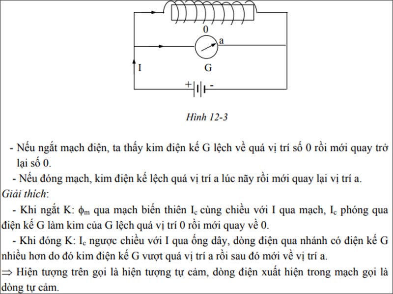 Thí nghiệm hiện tượng tự cảm