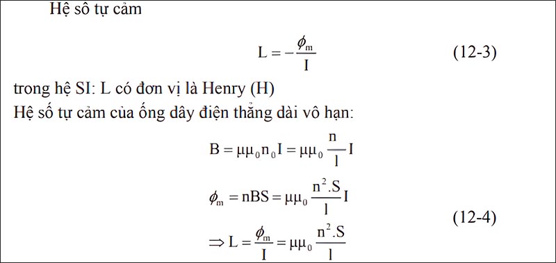 Hệ số tự cảm là gì?
