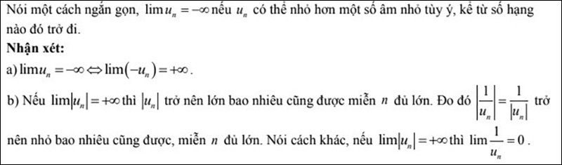 Dãy số có giới hạn (-infty)