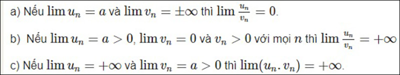 Mối liên hệ giữa giới hạn hữu hạn và giới hạn vô cực