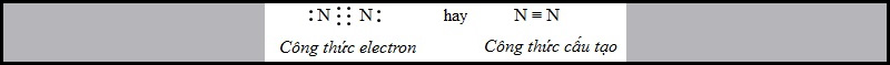 Sự hình thành phân tử N2