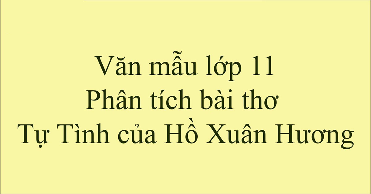 phân tích bài thơ tự tình