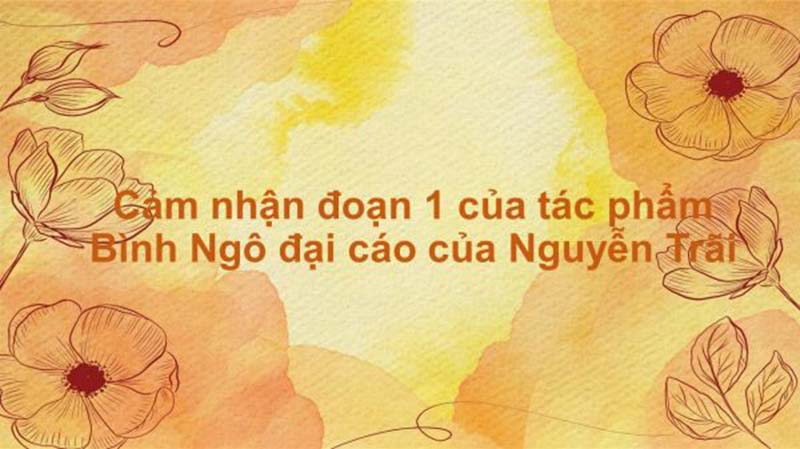 Quan niệm nhân nghĩa – sợi chỉ đỏ kết nối toàn tác phẩm