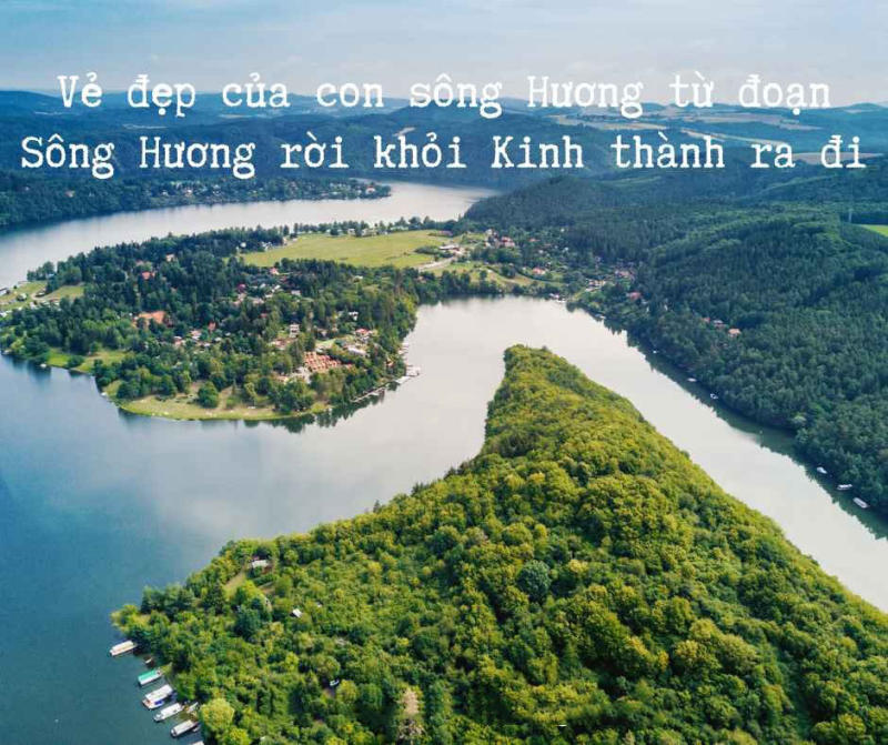 Phân tích sông Hương sau khi rời thành phố