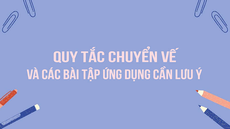 Các dạng toán về quy tắc chuyển vế đổi dấu