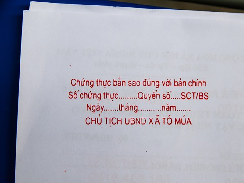 Sao y bản chính ở đâu?