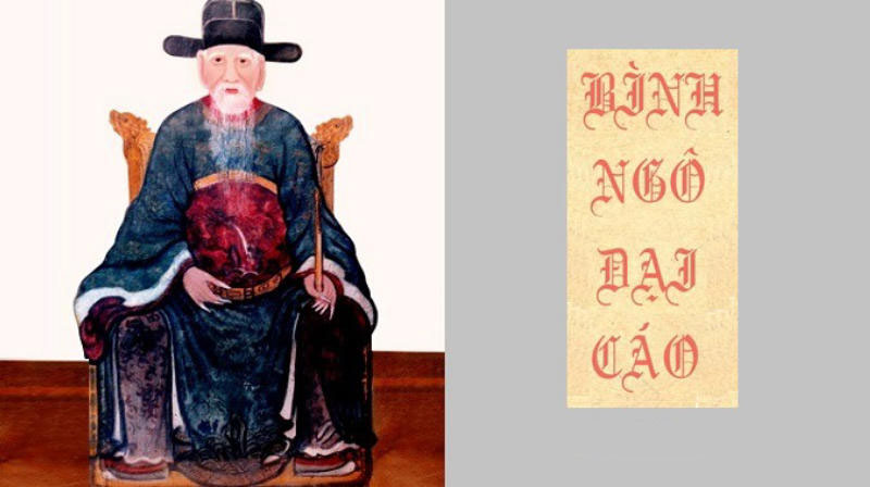 Cáo trạng về tội ác kẻ thù khi thuyết minh về tác phẩm Bình Ngô đại cáo