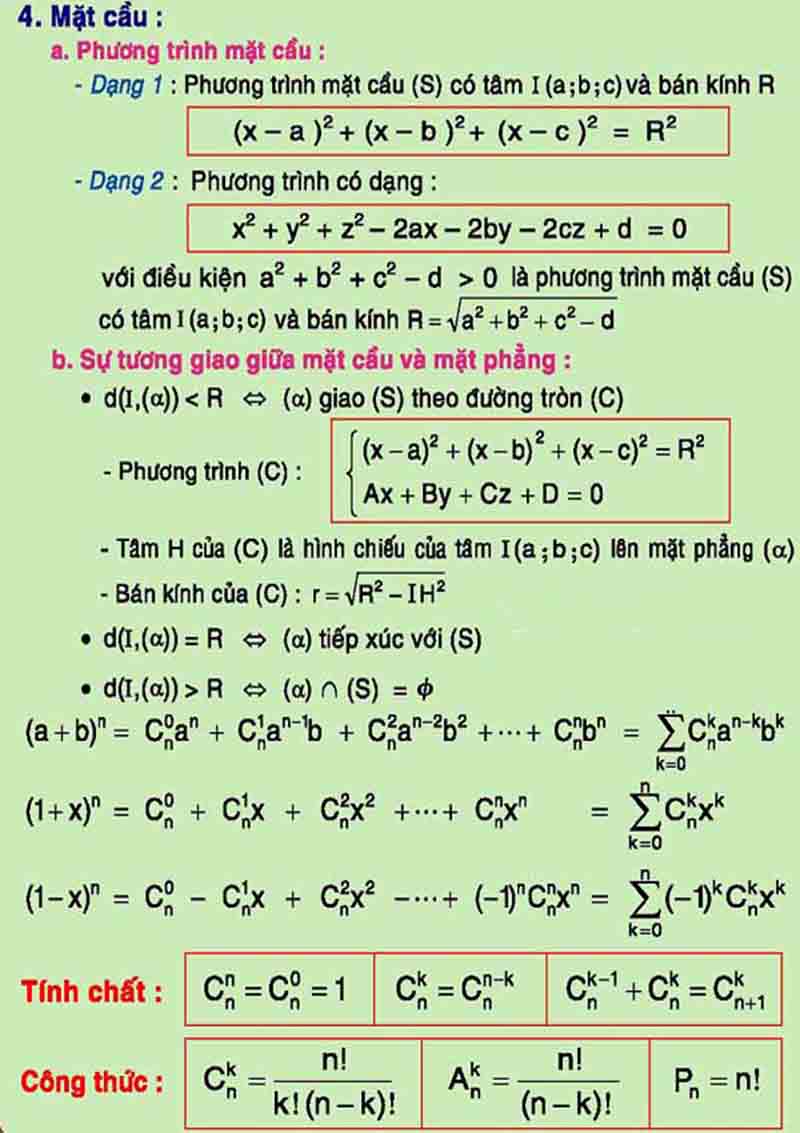 ĐẠO HÀM – TÍCH PHÂN – HÌNH HỌC – NHỊ THỨC NEWTON