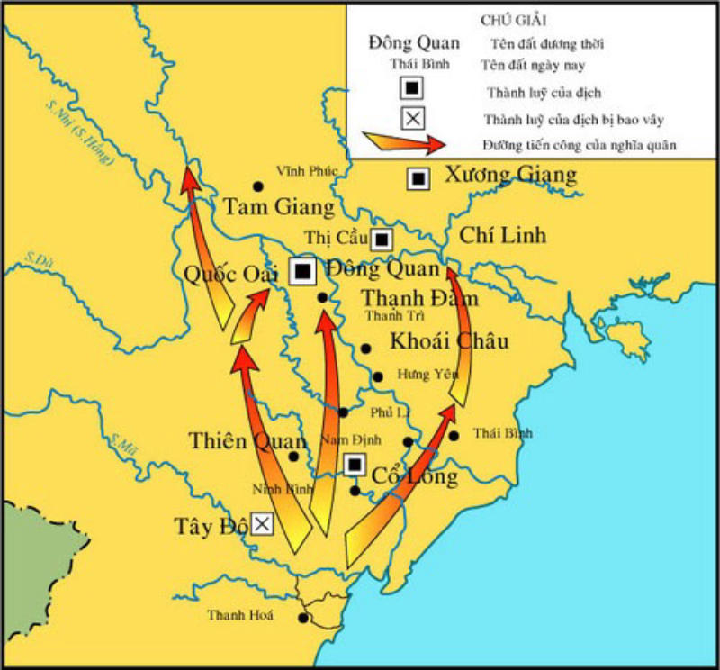Địa điểm của trận Tốt Động Chúc Động
